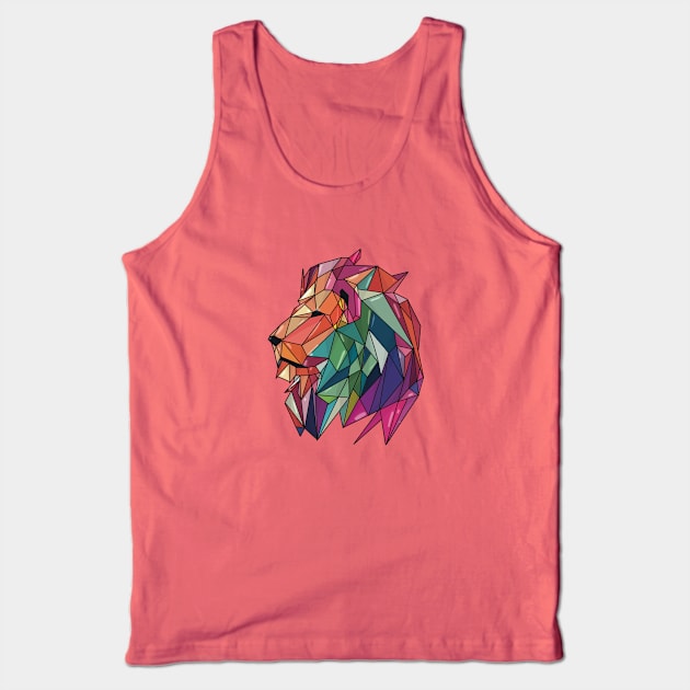 Lion Polygonal Tank Top by EzekRenne